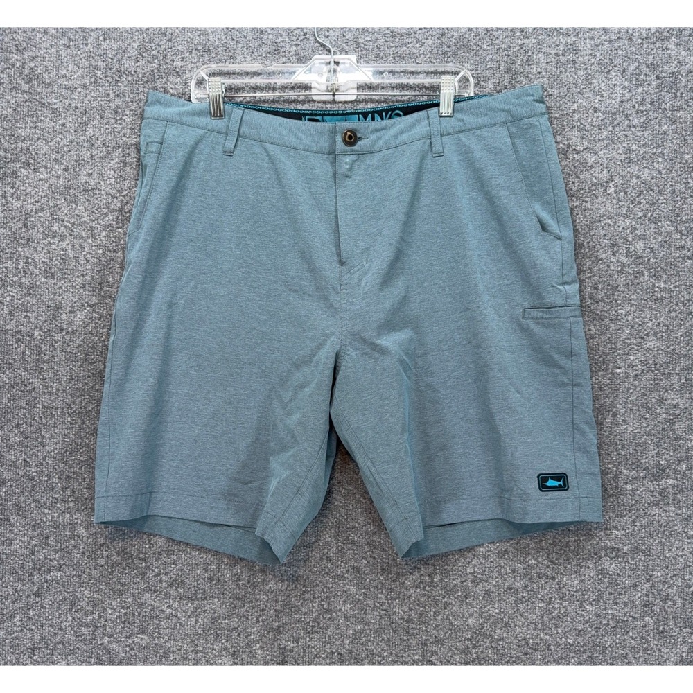 Pelagic Hybrid Shorts Mens 40 Blue Mako Stretch Fishing Boating Performance